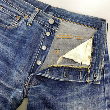 【現状渡し品】【メンズ】 LEVI'S リーバイス 501-0003 刻印555 99年製 USA製 セルビッチ 90’S 501XX DENIM PANTS デニム パンツ ボトムス ズボン 157-260730-cs-06-izu サイズ：W29 L36 カラー：インディゴ 万代Net店