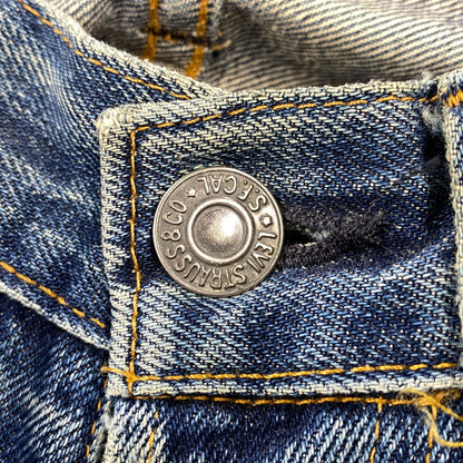 【現状渡し品】【メンズ】 LEVI'S リーバイス 501-0003 刻印555 99年製 USA製 セルビッチ 90’S 501XX DENIM PANTS デニム パンツ ボトムス ズボン 157-260730-cs-06-izu サイズ：W29 L36 カラー：インディゴ 万代Net店