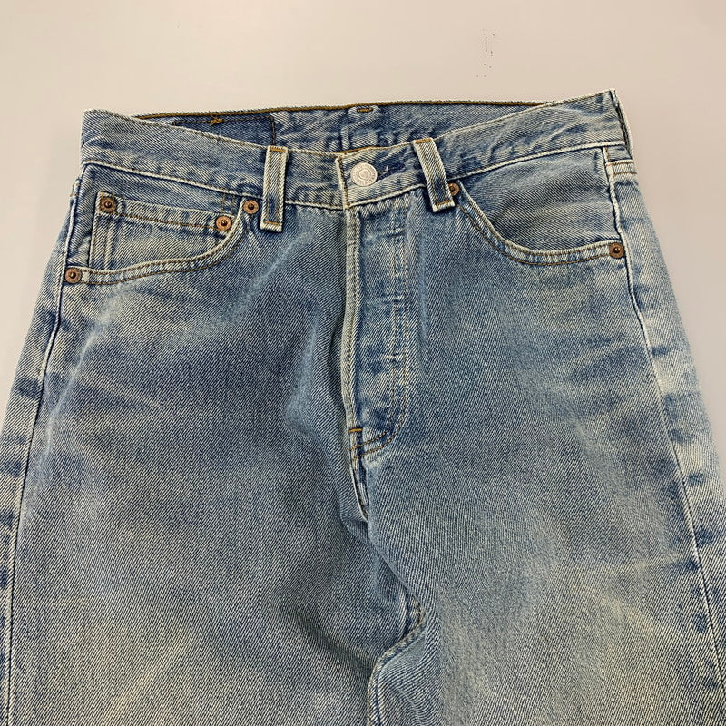 【中古品】【メンズ】 LEVI'S リーバイス 501-01 刻印552 USA製 USED LOOK ユーズド ルック 501 DENIM PANTS デニム パンツ ズボン ボトムス 157-260727-ya-03-izu サイズ：29 カラー：インディゴ 万代Net店