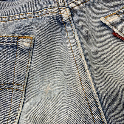 【中古品】【メンズ】 LEVI'S リーバイス 501-01 刻印552 USA製 USED LOOK ユーズド ルック 501 DENIM PANTS デニム パンツ ズボン ボトムス 157-260727-ya-03-izu サイズ：29 カラー：インディゴ 万代Net店