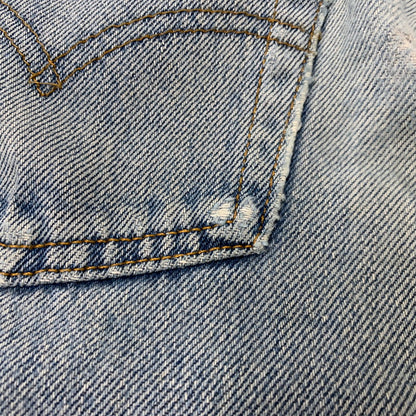【中古品】【メンズ】 LEVI'S リーバイス 501-01 刻印552 USA製 USED LOOK ユーズド ルック 501 DENIM PANTS デニム パンツ ズボン ボトムス 157-260727-ya-03-izu サイズ：29 カラー：インディゴ 万代Net店
