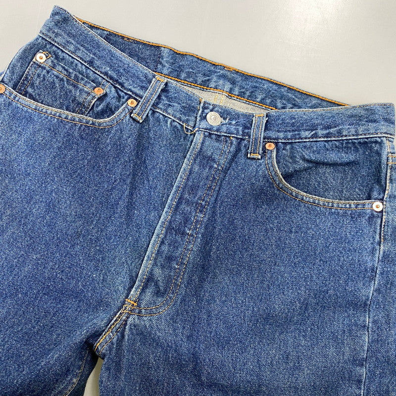 【現状渡し品】【メンズ】 LEVI'S リーバイス 00501-0000 刻印524 93年製 USA製 90’S 501XX DENIM PANTS デニム パンツ ボトムス ズボン 157-260730-cs-07-izu サイズ：W34 L36 カラー：インディゴ 万代Net店