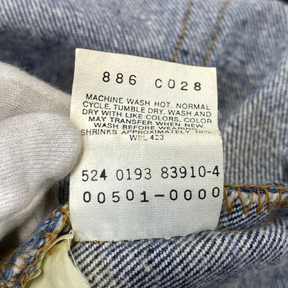 【現状渡し品】【メンズ】 LEVI'S リーバイス 00501-0000 刻印524 93年製 USA製 90’S 501XX DENIM PANTS デニム パンツ ボトムス ズボン 157-260730-cs-07-izu サイズ：W34 L36 カラー：インディゴ 万代Net店