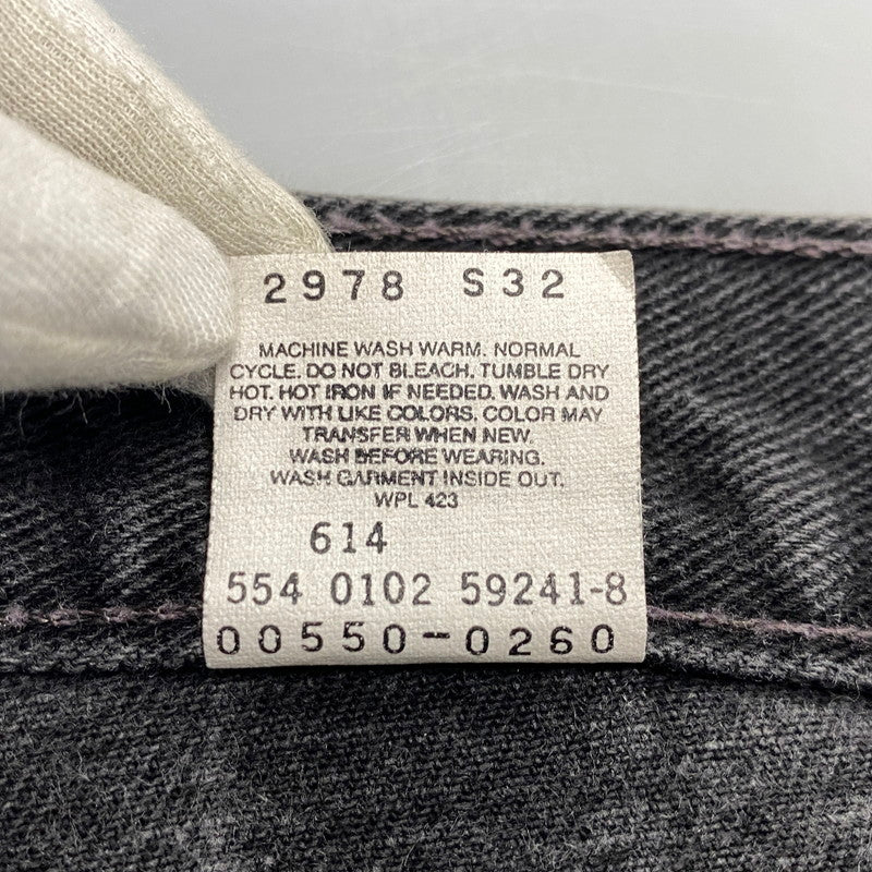【中古品】【メンズ】 LEVI'S リーバイス 00550-0260 刻印554 02年製 USA製 00’S 550　RELAX FIT DENIM PANTS リラックス フィット デニム パンツ ボトムス ズボン 157-260728-cs-01-izu サイズ：W42 L32 カラー：ブラック 万代Net店