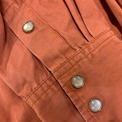 【中古品】【メンズ】 FREEWHEELERS フリーホイーラーズ FURTHER MAZ 804 WESTERN SHIRT ウエスタンシャツ 長袖 トップス 145-260728-ay-16-izu サイズ：16 カラー：オレンジ系 万代Net店