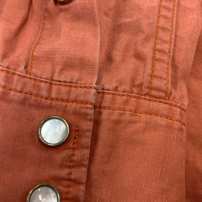【中古品】【メンズ】 FREEWHEELERS フリーホイーラーズ FURTHER MAZ 804 WESTERN SHIRT ウエスタンシャツ 長袖 トップス 145-260728-ay-16-izu サイズ：16 カラー：オレンジ系 万代Net店