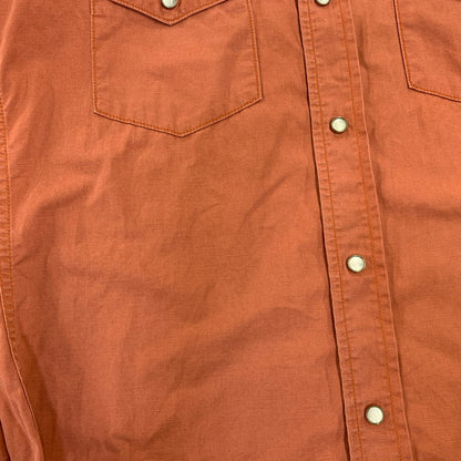 【中古品】【メンズ】 FREEWHEELERS フリーホイーラーズ FURTHER MAZ 804 WESTERN SHIRT ウエスタンシャツ 長袖 トップス 145-260728-ay-16-izu サイズ：16 カラー：オレンジ系 万代Net店