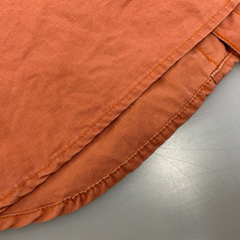 【中古品】【メンズ】 FREEWHEELERS フリーホイーラーズ FURTHER MAZ 804 WESTERN SHIRT ウエスタンシャツ 長袖 トップス 145-260728-ay-16-izu サイズ：16 カラー：オレンジ系 万代Net店
