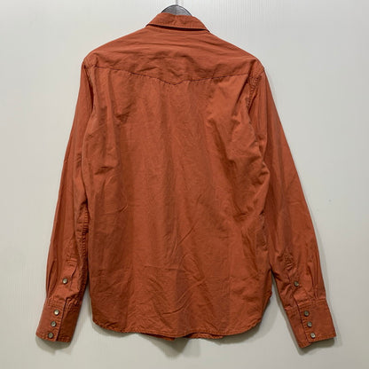 【中古品】【メンズ】 FREEWHEELERS フリーホイーラーズ FURTHER MAZ 804 WESTERN SHIRT ウエスタンシャツ 長袖 トップス 145-260728-ay-16-izu サイズ：16 カラー：オレンジ系 万代Net店