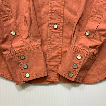 【中古品】【メンズ】 FREEWHEELERS フリーホイーラーズ FURTHER MAZ 804 WESTERN SHIRT ウエスタンシャツ 長袖 トップス 145-260728-ay-16-izu サイズ：16 カラー：オレンジ系 万代Net店