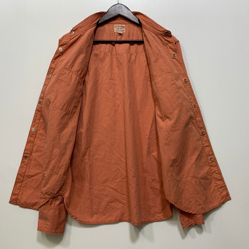 【中古品】【メンズ】 FREEWHEELERS フリーホイーラーズ FURTHER MAZ 804 WESTERN SHIRT ウエスタンシャツ 長袖 トップス 145-260728-ay-16-izu サイズ：16 カラー：オレンジ系 万代Net店