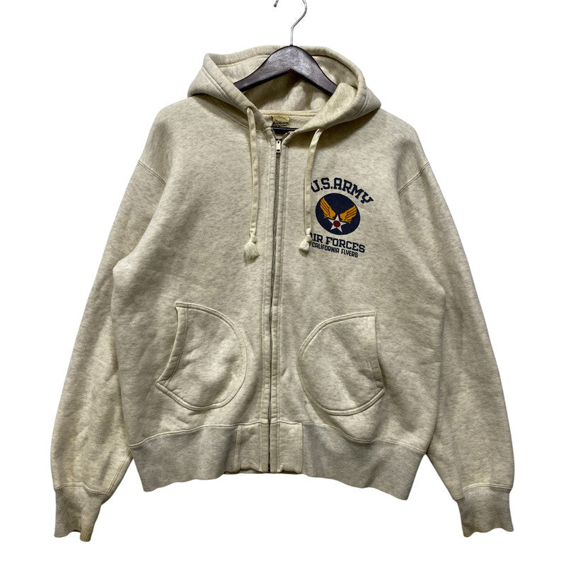 【現状渡し品】【メンズ】 BUZZ RICKSON'S バズリクソンズ U.S.ARMY ZIP HOODIE ユーエスアーミー ジップ フーディー トップス 長袖 145-260728-cs-09-izu サイズ：L カラー：オートミール 万代Net店