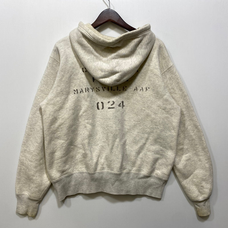 【現状渡し品】【メンズ】 BUZZ RICKSON'S バズリクソンズ U.S.ARMY ZIP HOODIE ユーエスアーミー ジップ フーディー トップス 長袖 145-260728-cs-09-izu サイズ：L カラー：オートミール 万代Net店