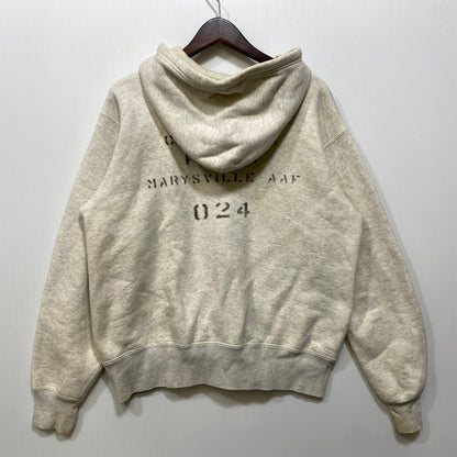 【現状渡し品】【メンズ】 BUZZ RICKSON'S バズリクソンズ U.S.ARMY ZIP HOODIE ユーエスアーミー ジップ フーディー トップス 長袖 145-260728-cs-09-izu サイズ：L カラー：オートミール 万代Net店