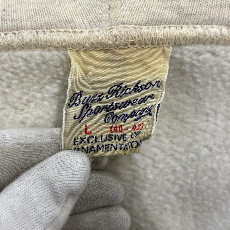 【現状渡し品】【メンズ】 BUZZ RICKSON'S バズリクソンズ U.S.ARMY ZIP HOODIE ユーエスアーミー ジップ フーディー トップス 長袖 145-260728-cs-09-izu サイズ：L カラー：オートミール 万代Net店