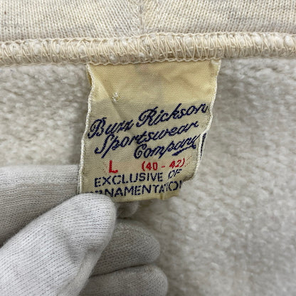 【現状渡し品】【メンズ】 BUZZ RICKSON'S バズリクソンズ U.S.ARMY ZIP HOODIE ユーエスアーミー ジップ フーディー トップス 長袖 145-260728-cs-09-izu サイズ：L カラー：オートミール 万代Net店
