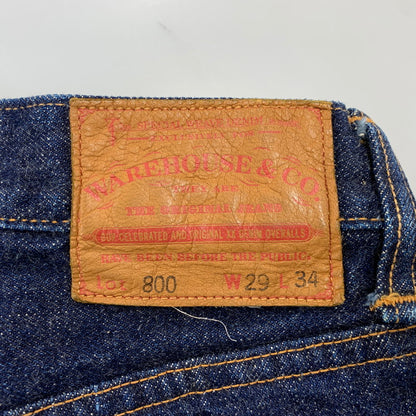 【中古品】【メンズ】 WAREHOUSE ウエアハウス STANDARD DENIM PANTS LOT800 スタンダードデニムパンツ ジーンズ 156-260729-as-05-izu サイズ：29×34 カラー：インディゴ 万代Net店
