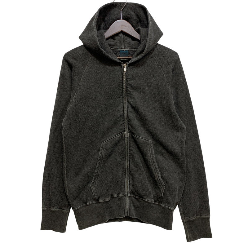 【中古品】【メンズ】 GOOD ON グッド オン USA製 PIGMENT DYE ZIP HOODIE ピグメント ダイ ジップ フーディー トップス 長袖 145-260727-ya-06-izu サイズ：S カラー：ブラック 万代Net店