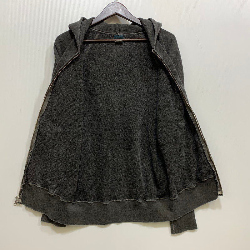 【中古品】【メンズ】 GOOD ON グッド オン USA製 PIGMENT DYE ZIP HOODIE ピグメント ダイ ジップ フーディー トップス 長袖 145-260727-ya-06-izu サイズ：S カラー：ブラック 万代Net店