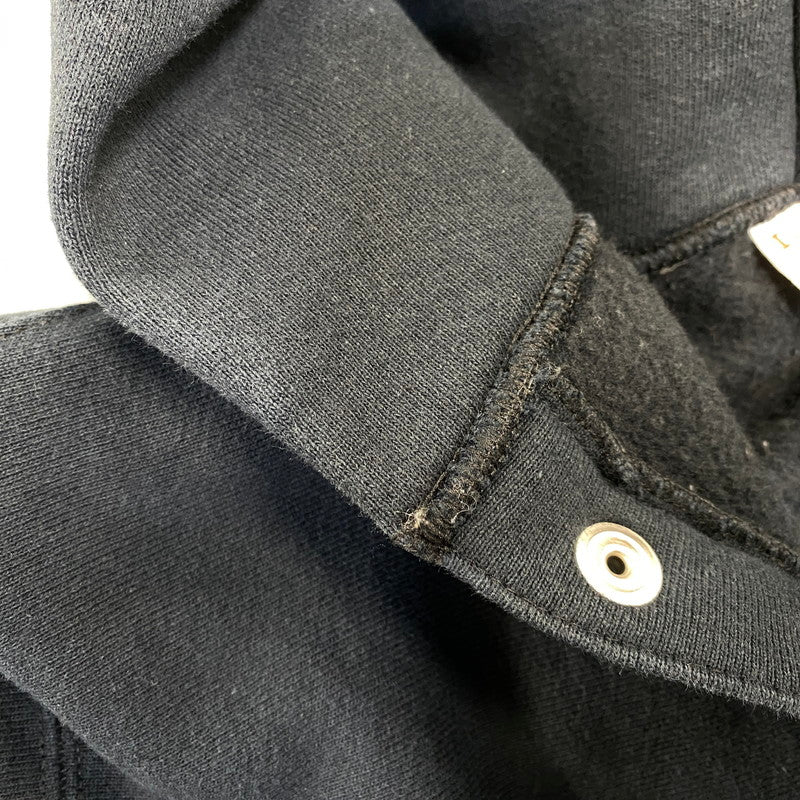 【中古品】【メンズ】 CHAMPION チャンピオン USA製 赤単色タグ復刻 REVERSE WEAVE SNAP HOODED SWEAT SHIRT リバースウィーブ スナップ フーデッド スウェット シャツ パーカー 148-260728-kh-01-izu サイズ：M カラー：ブラック 万代Net店