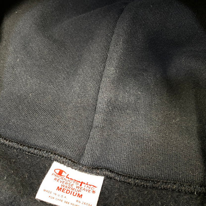 【中古品】【メンズ】 CHAMPION チャンピオン USA製 赤単色タグ復刻 REVERSE WEAVE SNAP HOODED SWEAT SHIRT リバースウィーブ スナップ フーデッド スウェット シャツ パーカー 148-260728-kh-01-izu サイズ：M カラー：ブラック 万代Net店