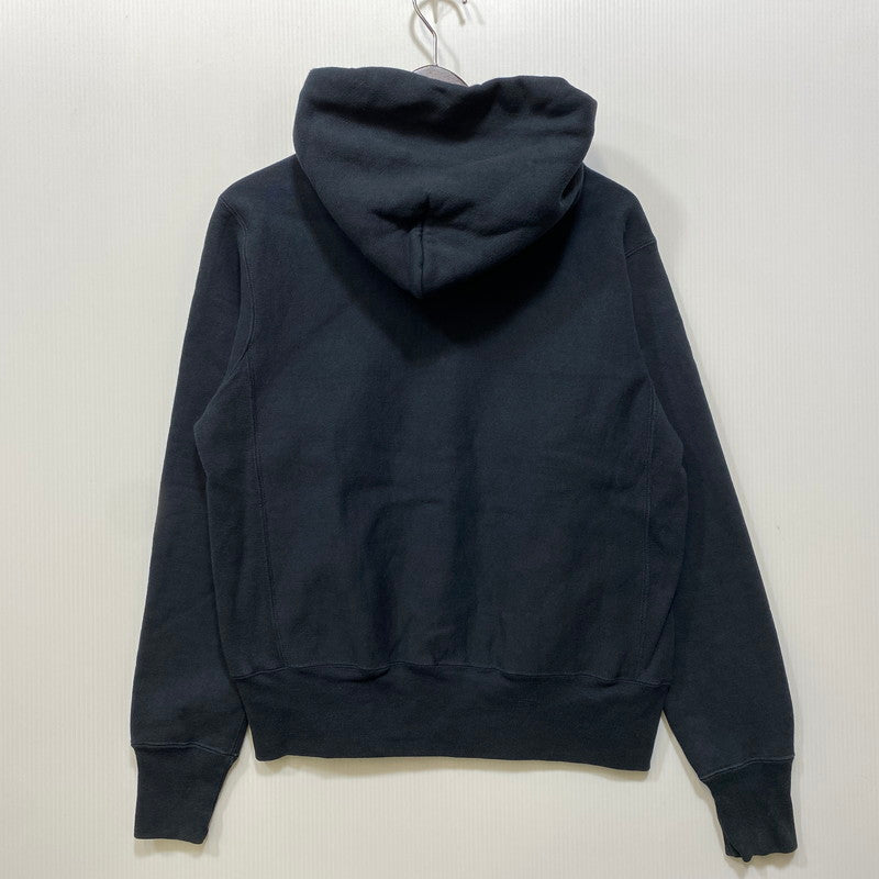 【中古品】【メンズ】 CHAMPION チャンピオン USA製 赤単色タグ復刻 REVERSE WEAVE SNAP HOODED SWEAT SHIRT リバースウィーブ スナップ フーデッド スウェット シャツ パーカー 148-260728-kh-01-izu サイズ：M カラー：ブラック 万代Net店