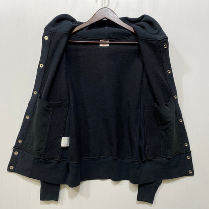 【中古品】【メンズ】 CHAMPION チャンピオン USA製 赤単色タグ復刻 REVERSE WEAVE SNAP HOODED SWEAT SHIRT リバースウィーブ スナップ フーデッド スウェット シャツ パーカー 148-260728-kh-01-izu サイズ：M カラー：ブラック 万代Net店