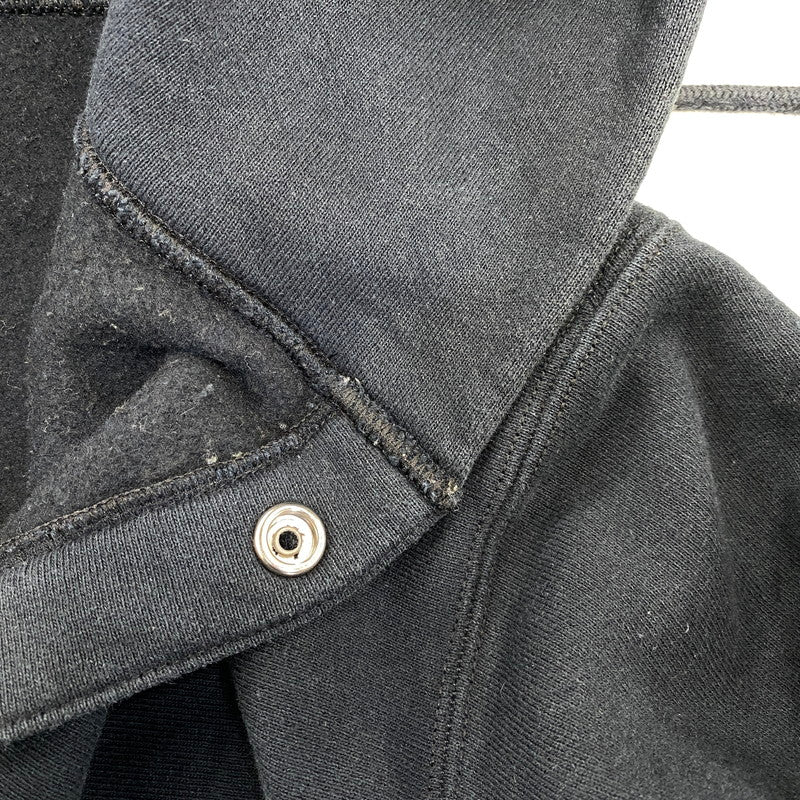 【中古品】【メンズ】 CHAMPION チャンピオン USA製 赤単色タグ復刻 REVERSE WEAVE SNAP HOODED SWEAT SHIRT リバースウィーブ スナップ フーデッド スウェット シャツ パーカー 148-260728-kh-01-izu サイズ：M カラー：ブラック 万代Net店