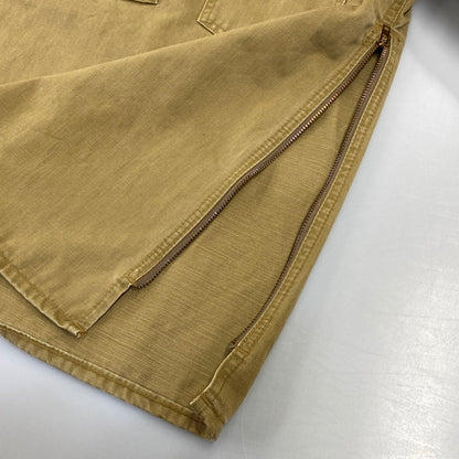 【中古品】【メンズ】 DENIME ドゥニーム HALF BUTTON MILITARY SHIRT ハーフ ボタン ミリタリー シャツ トップス 145-260728-kh-02-izu サイズ：14 カラー：ベージュ系 万代Net店