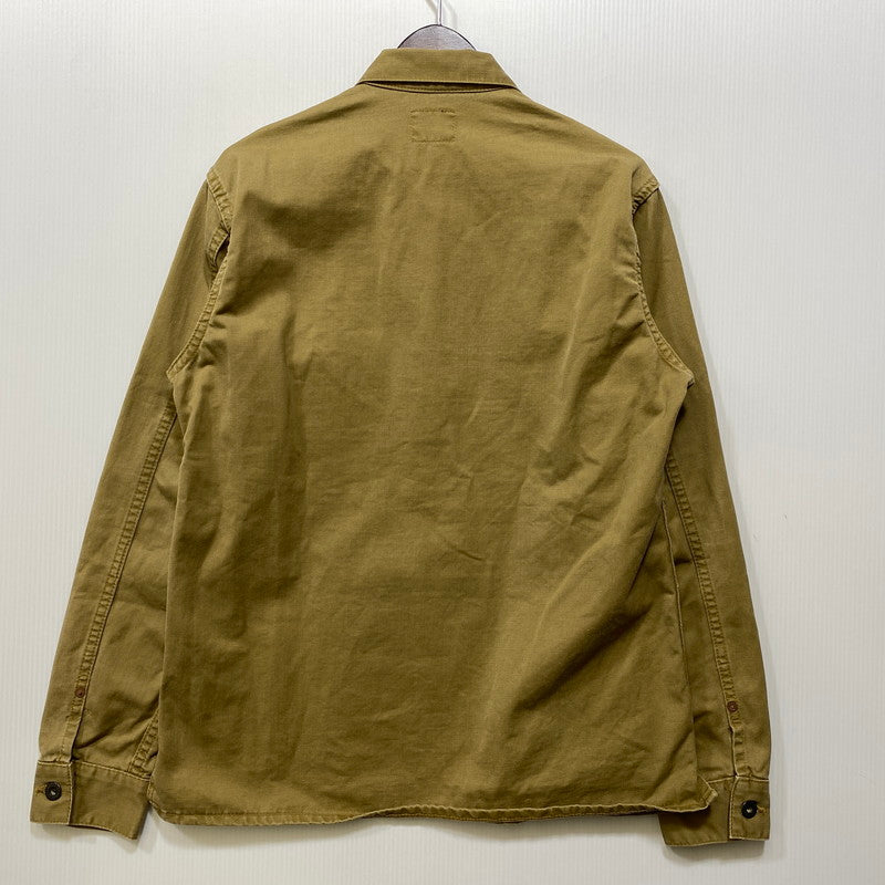 【中古品】【メンズ】 DENIME ドゥニーム HALF BUTTON MILITARY SHIRT ハーフ ボタン ミリタリー シャツ トップス 145-260728-kh-02-izu サイズ：14 カラー：ベージュ系 万代Net店