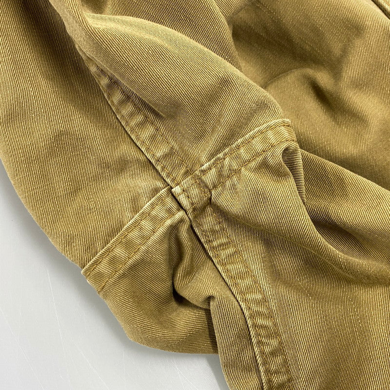 【中古品】【メンズ】 DENIME ドゥニーム HALF BUTTON MILITARY SHIRT ハーフ ボタン ミリタリー シャツ トップス 145-260728-kh-02-izu サイズ：14 カラー：ベージュ系 万代Net店