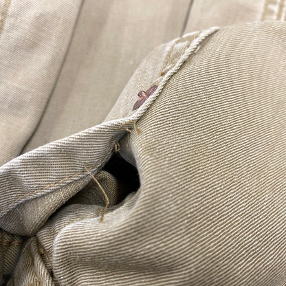 【中古品】【メンズ】 DENIME ドゥニーム HALF BUTTON MILITARY SHIRT ハーフ ボタン ミリタリー シャツ トップス 145-260728-kh-02-izu サイズ：14 カラー：ベージュ系 万代Net店