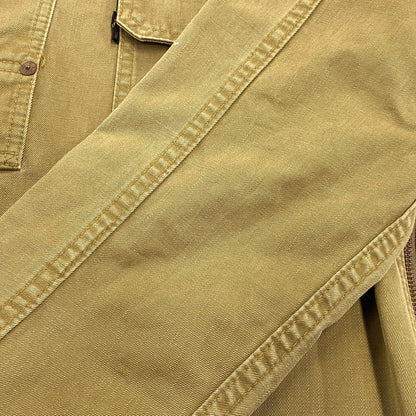 【中古品】【メンズ】 DENIME ドゥニーム HALF BUTTON MILITARY SHIRT ハーフ ボタン ミリタリー シャツ トップス 145-260728-kh-02-izu サイズ：14 カラー：ベージュ系 万代Net店