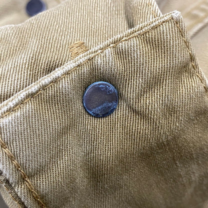 【中古品】【メンズ】 DENIME ドゥニーム HALF BUTTON MILITARY SHIRT ハーフ ボタン ミリタリー シャツ トップス 145-260728-kh-02-izu サイズ：14 カラー：ベージュ系 万代Net店