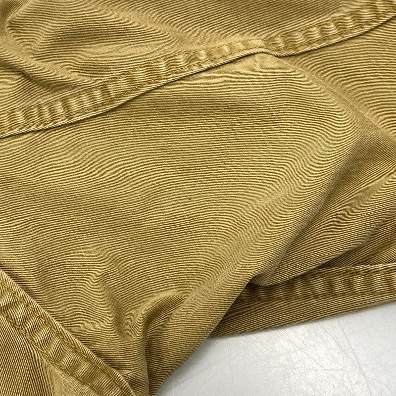【中古品】【メンズ】 DENIME ドゥニーム HALF BUTTON MILITARY SHIRT ハーフ ボタン ミリタリー シャツ トップス 145-260728-kh-02-izu サイズ：14 カラー：ベージュ系 万代Net店