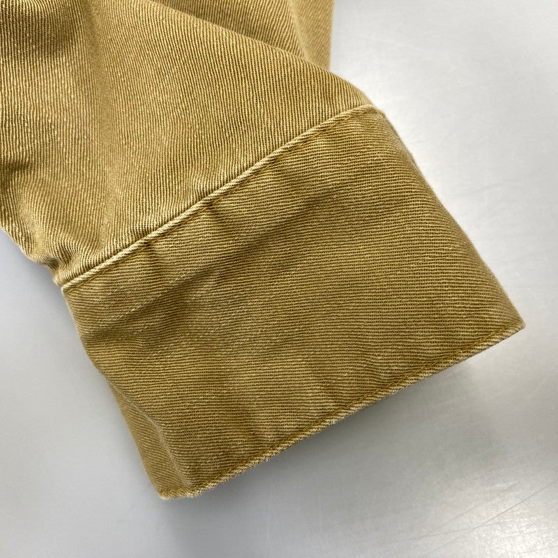 【中古品】【メンズ】 DENIME ドゥニーム HALF BUTTON MILITARY SHIRT ハーフ ボタン ミリタリー シャツ トップス 145-260728-kh-02-izu サイズ：14 カラー：ベージュ系 万代Net店