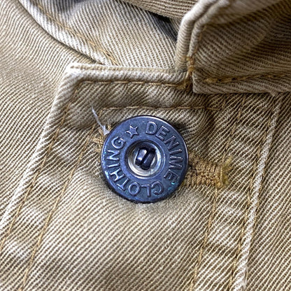 【中古品】【メンズ】 DENIME ドゥニーム HALF BUTTON MILITARY SHIRT ハーフ ボタン ミリタリー シャツ トップス 145-260728-kh-02-izu サイズ：14 カラー：ベージュ系 万代Net店