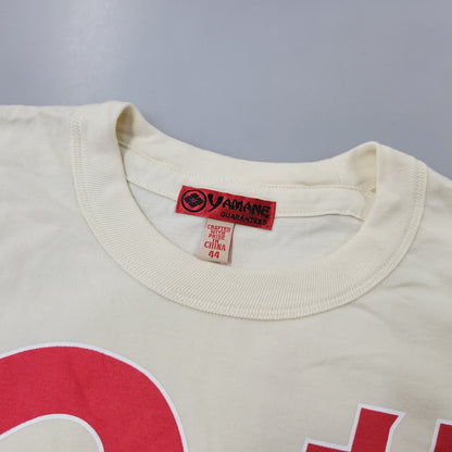 【中古品】【メンズ】 YAMANE ヤマネ 歌舞伎&恵美寿 PRINT S S TEE プリント ショートスリーブ Tシャツ トップス 半袖 145-260802-ya-02-izu サイズ：44 カラー：ベージュ 万代Net店