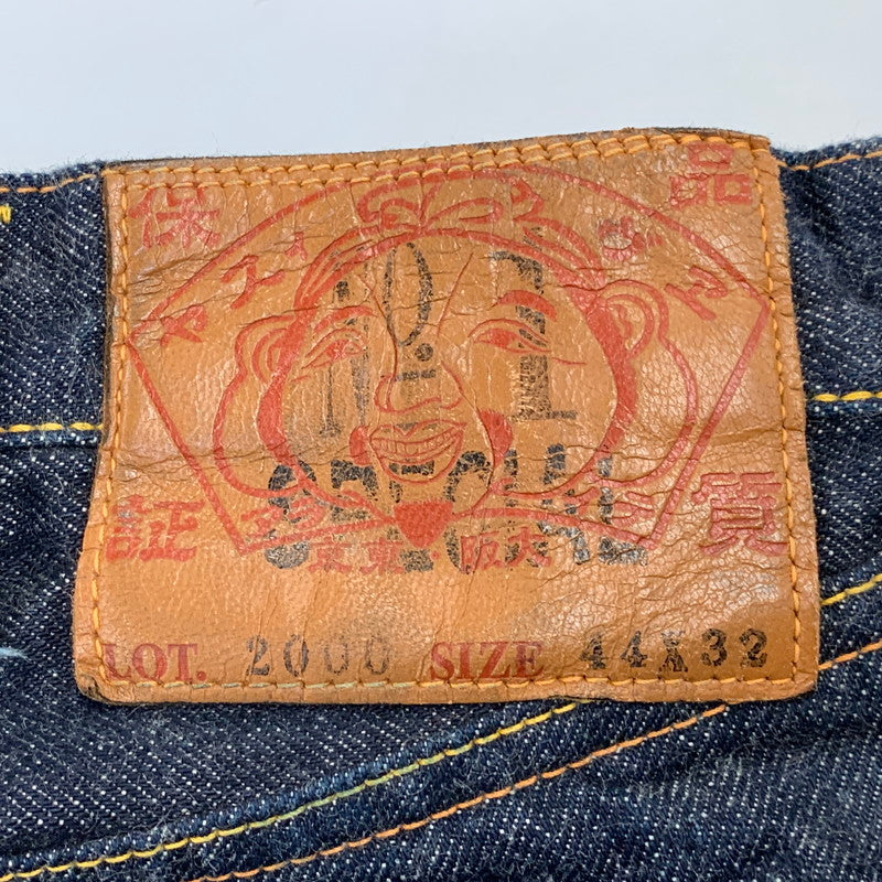 【中古品】【メンズ】 EVISU エヴィス NO1 SPECIAL PAINT DENIM PANTS LOT2000 ペイントデニムパンツ ジーンズ 虎耳 カモメ 156-260729-as-08-izu サイズ：44×32 カラー：インディゴ 万代Net店