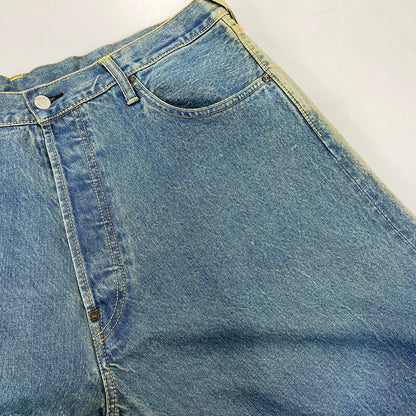 【中古品】【メンズ】 EVISU エヴィス LOT0001 カモメ PAINT FADE DENIM PANTS ペイント フェード デニム パンツ ボトムス ズボン 156-260728-cs-04-izu サイズ：38 カラー：インディゴ 万代Net店