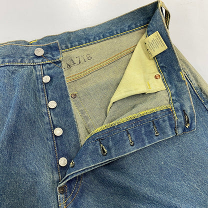 【中古品】【メンズ】 EVISU エヴィス LOT0001 カモメ PAINT FADE DENIM PANTS ペイント フェード デニム パンツ ボトムス ズボン 156-260728-cs-04-izu サイズ：38 カラー：インディゴ 万代Net店