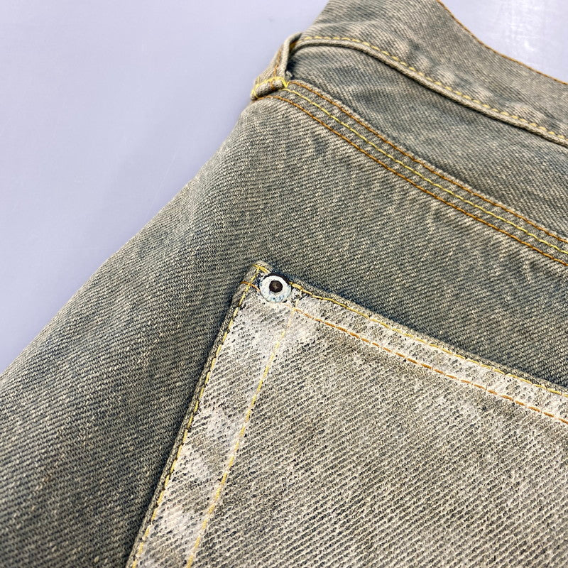 【中古品】【メンズ】 EVISU エヴィス LOT0001 カモメ PAINT FADE DENIM PANTS ペイント フェード デニム パンツ ボトムス ズボン 156-260728-cs-04-izu サイズ：38 カラー：インディゴ 万代Net店