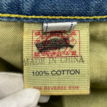 【中古品】【メンズ】 EVISU エヴィス LOT0001 カモメ PAINT FADE DENIM PANTS ペイント フェード デニム パンツ ボトムス ズボン 156-260728-cs-04-izu サイズ：38 カラー：インディゴ 万代Net店