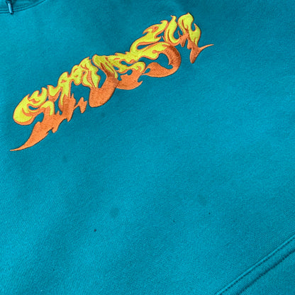 【中古品】【メンズ】 STUSSY 118394 FIRE HOODIE ファイアー フーディー トップス 長袖 142-260727-ya-09-izu サイズ：M カラー：グリーン 万代Net店