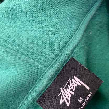 【中古品】【メンズ】 STUSSY 118394 FIRE HOODIE ファイアー フーディー トップス 長袖 142-260727-ya-09-izu サイズ：M カラー：グリーン 万代Net店