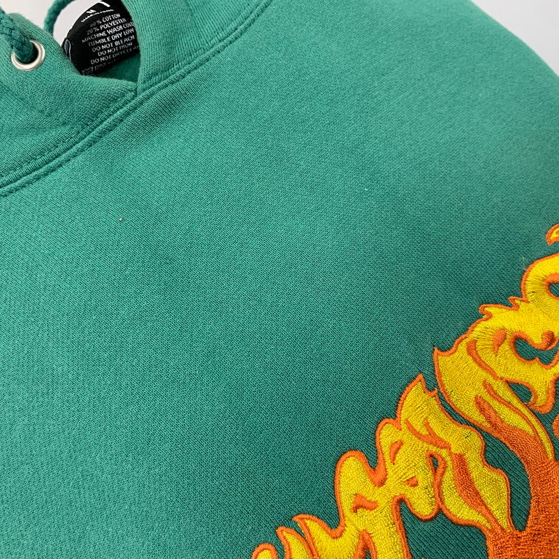 【中古品】【メンズ】 STUSSY 118394 FIRE HOODIE ファイアー フーディー トップス 長袖 142-260727-ya-09-izu サイズ：M カラー：グリーン 万代Net店