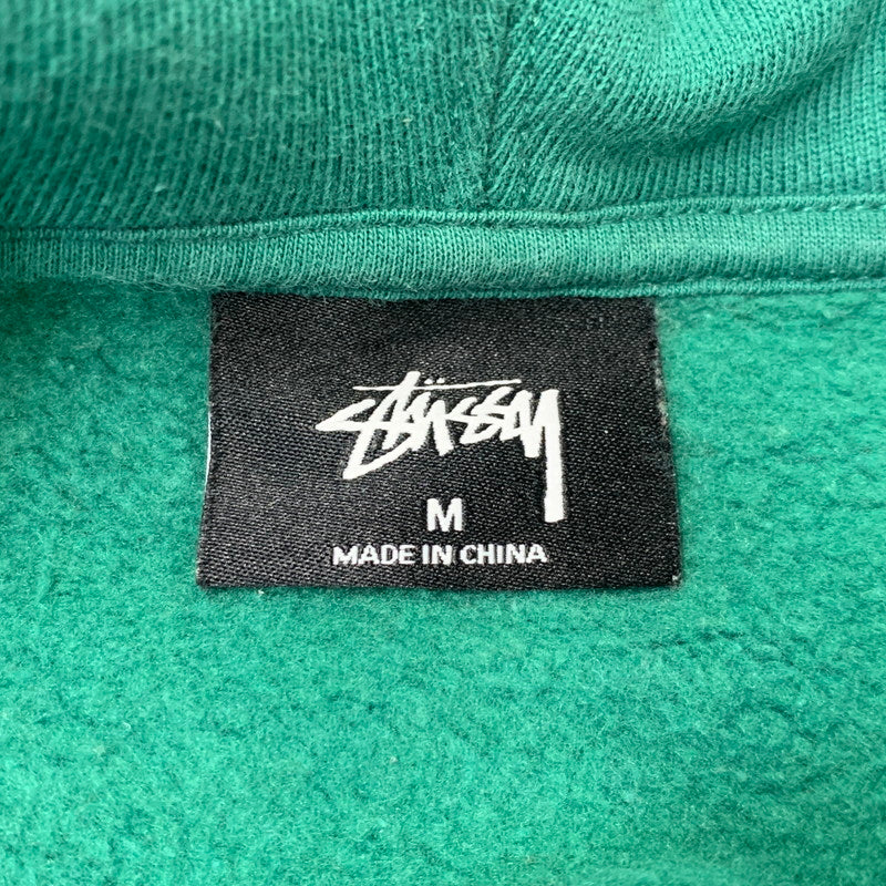 【中古品】【メンズ】 STUSSY 118394 FIRE HOODIE ファイアー フーディー トップス 長袖 142-260727-ya-09-izu サイズ：M カラー：グリーン 万代Net店