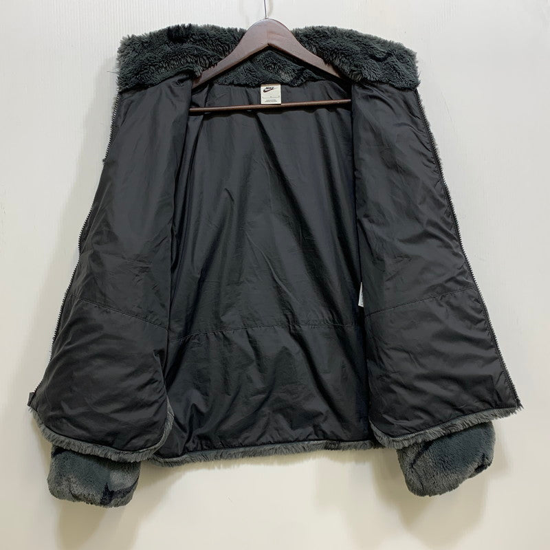 【中古品】【メンズ】 NIKE ナイキ DQ6843-070 AS W NSW FX FUR AOP JKT フェイクファー ジャケット アウター 148-260727-ya-05-izu サイズ：L カラー：グレー系 万代Net店