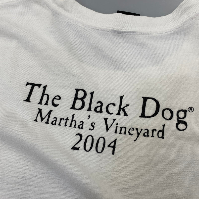 【中古品】【メンズ】 THE BLACK DOG ブラックドッグ 00S MARTHA'S VINEYARD 2004 SS TEE ショートスリーブ Tシャツ トップス 半袖 146-260728-cs-08-izu サイズ：XL カラー：ホワイト 万代Net店
