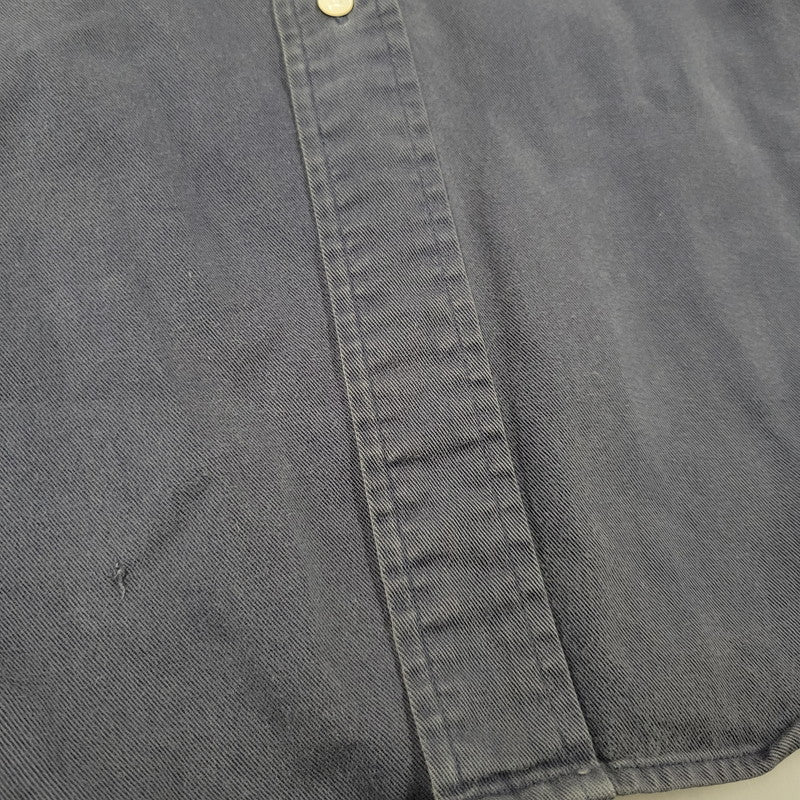 【中古品】【メンズ】 RALPH LAUREN ラルフローレン BLAIRE LS BD SHIRT ブレア ロングスリーブ ボタンダウン シャツ 長袖 トップス 146-260728-ay-07-izu サイズ：XXL カラー：ネイビー 万代Net店